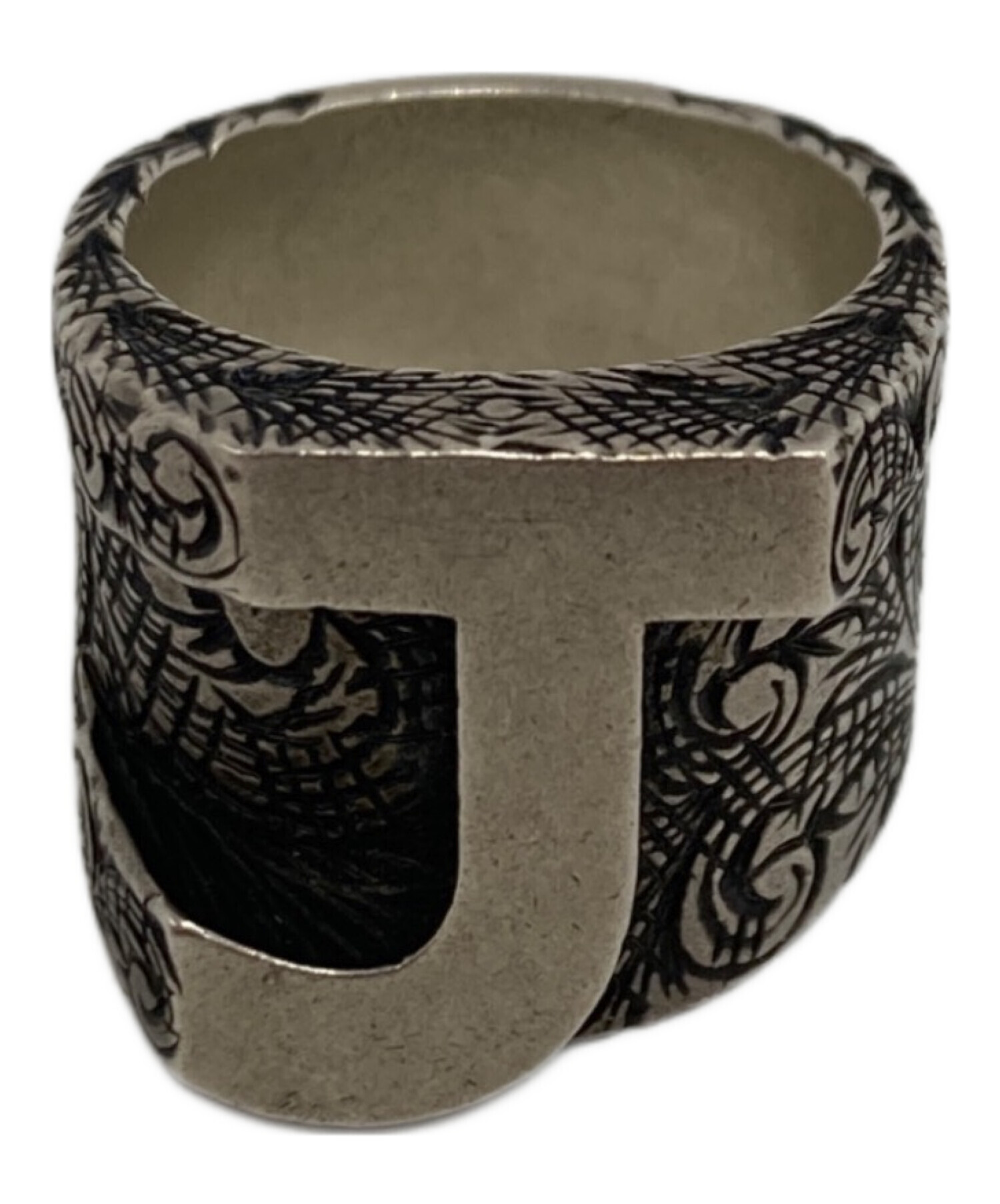 中古・古着通販】GUCCI (グッチ) アラベスク柄イニシャルリング