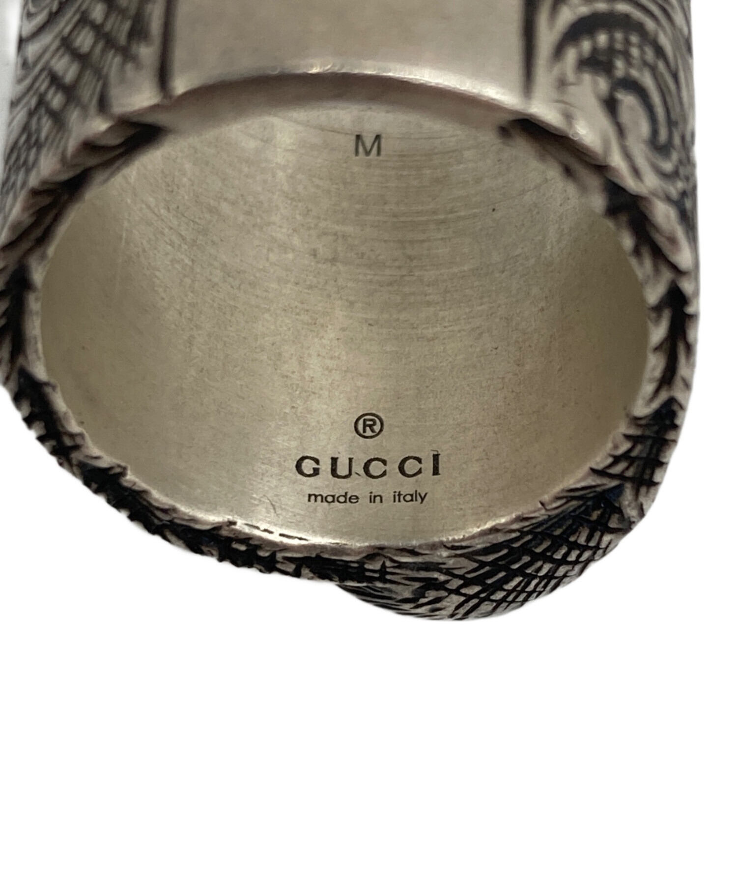 中古・古着通販】GUCCI (グッチ) アラベスク柄イニシャルリング