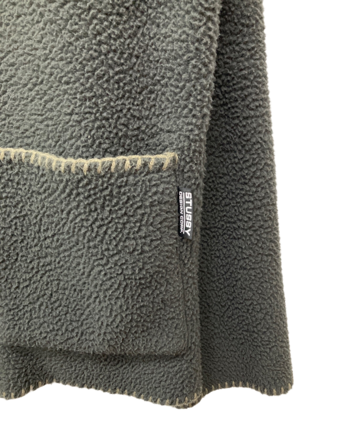 中古・古着通販】stussy (ステューシー) Woodsy Blanket Stitch Fleece