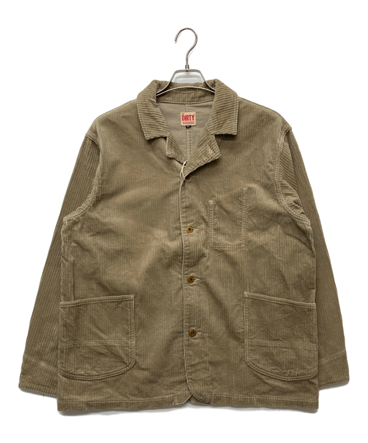中古・古着通販】AT-DIRTY (アットダーティ) WORKERS JACKET CORDUROY