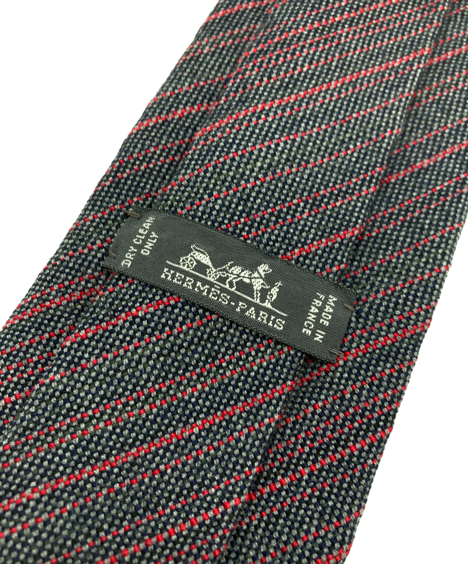 中古・古着通販】HERMES (エルメス) ストライプ柄シルクウールブレンド