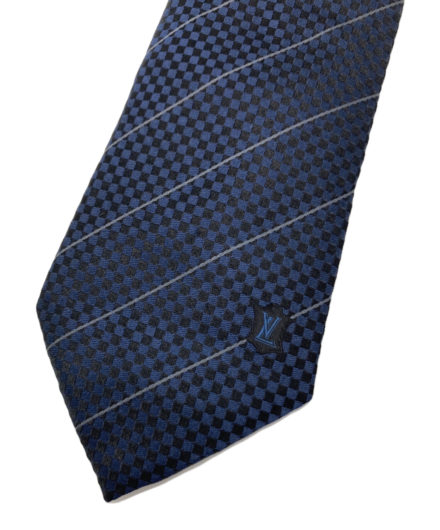 中古・古着通販】LOUIS VUITTON (ルイ ヴィトン) 総柄シルクネクタイ