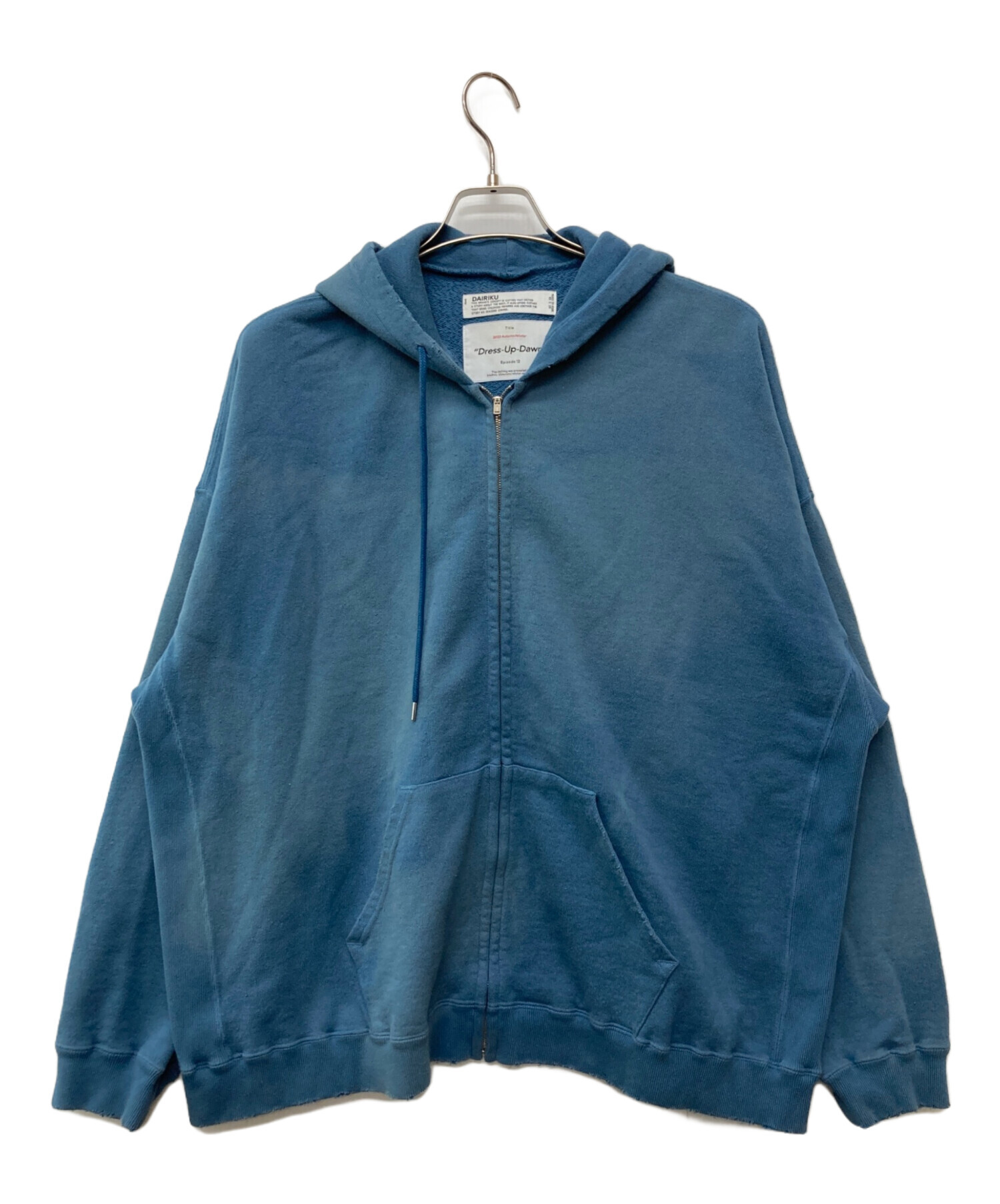 DAIRIKU Water-Repellent Vintage Hoodie Vintage Wash DAIRIKU 남성