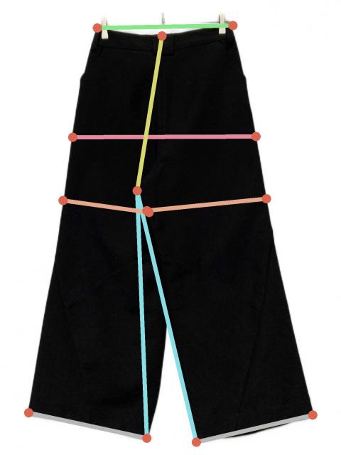 中古・古着通販】COMMON DIVISOR (コモンデバイザー) 変形ワイドパンツ