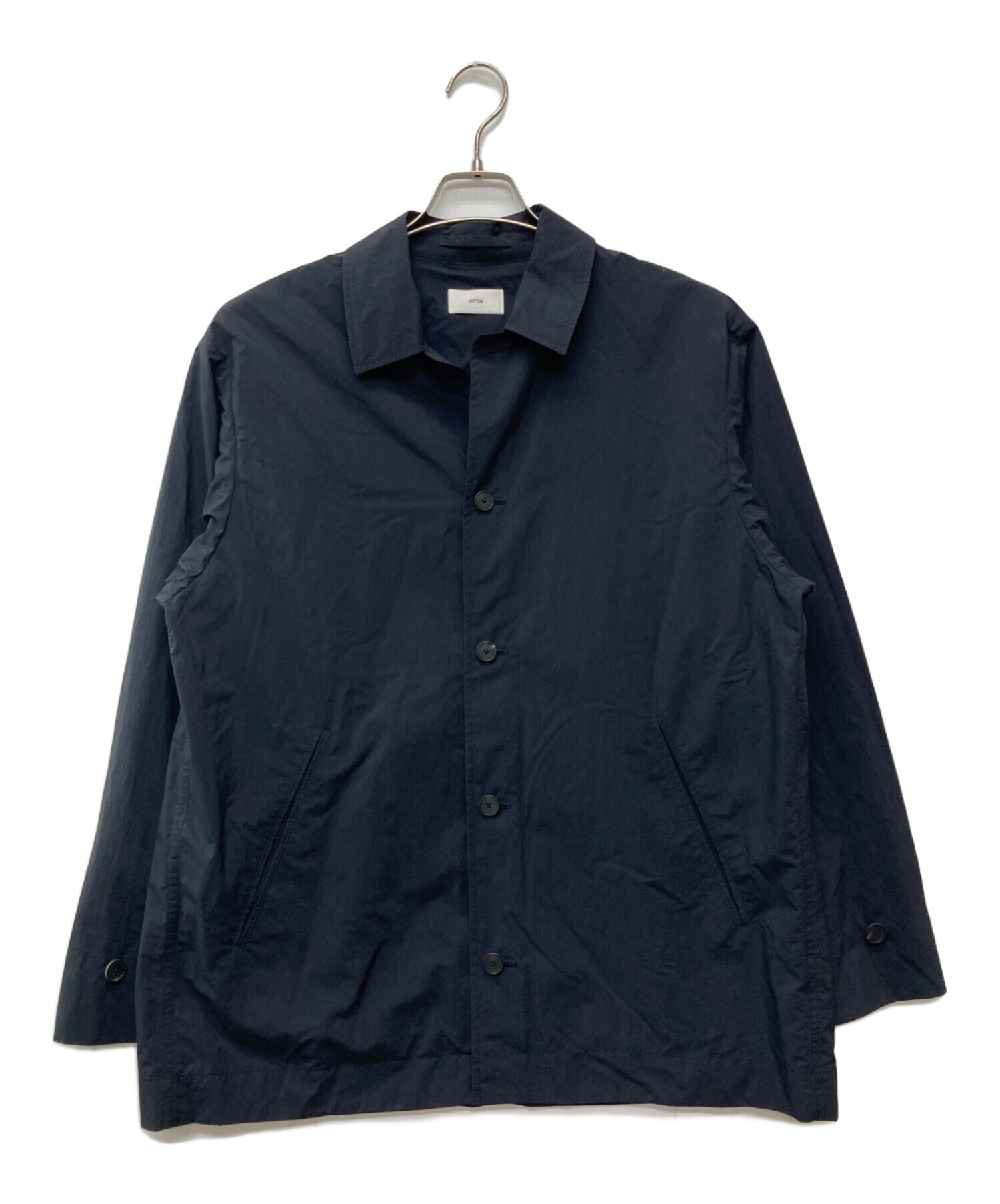 ATON エイトン ブラウス M 紺 【古着】【中古】【送料無料】 中古・古着通販】ATON (エイトン) TRAVEL NYLON COVERALL/AG.GM.0200