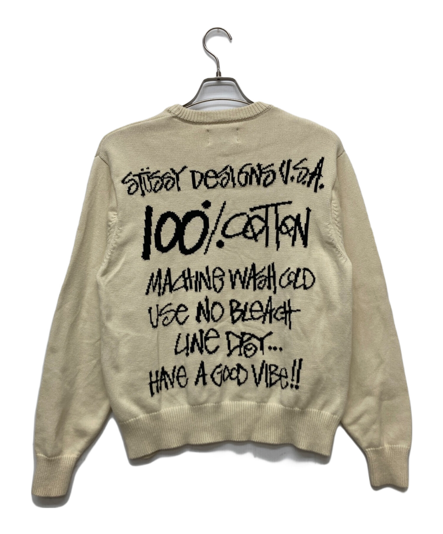 中古・古着通販】stussy (ステューシー) Care Label Sweater/117140