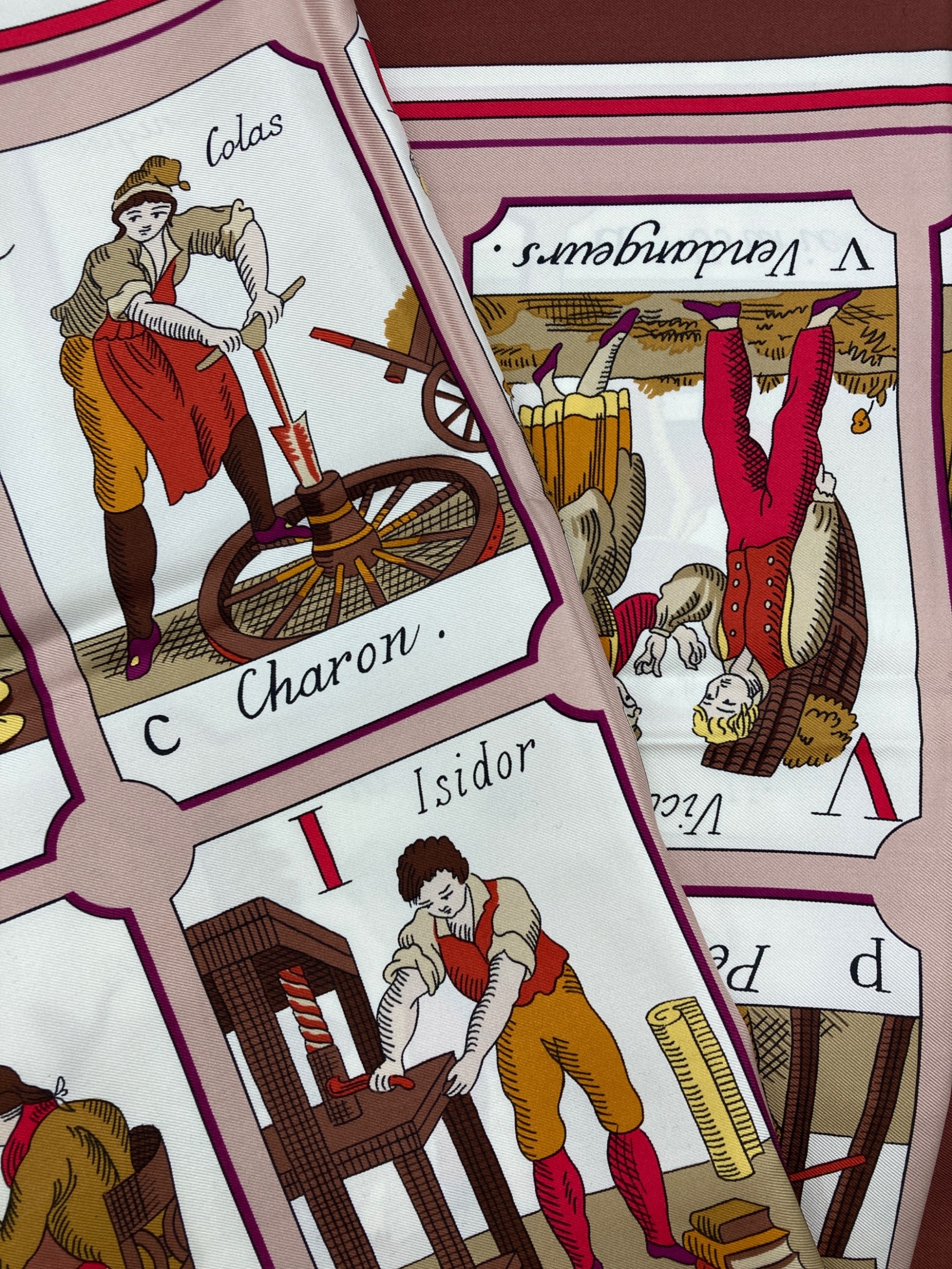 中古・古着通販】HERMES (エルメス) カレ90 L'ALPHABET DES METIERS