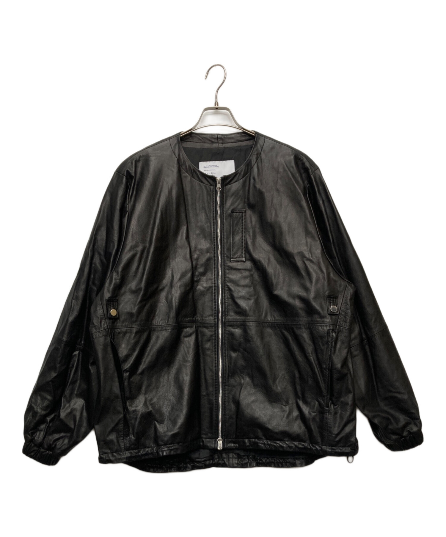 中古・古着通販】UNTRACE (アントレース) Leather Zipper Cardigan/109 