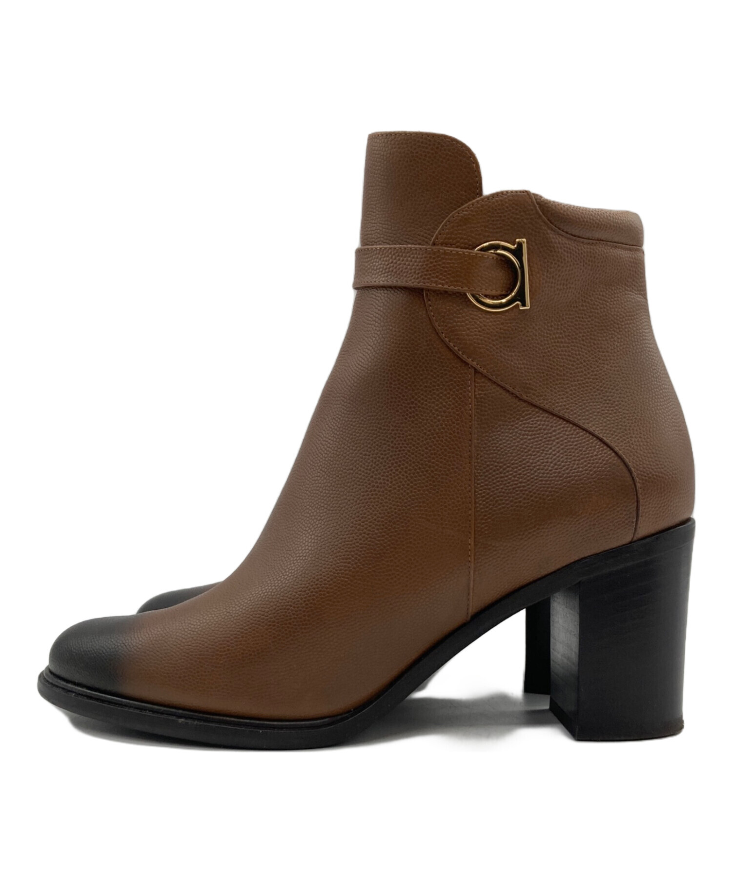 Brown Florian strap boots Florian - Brown | Leather Zip-Up Boots with Cutouts  main image 2
