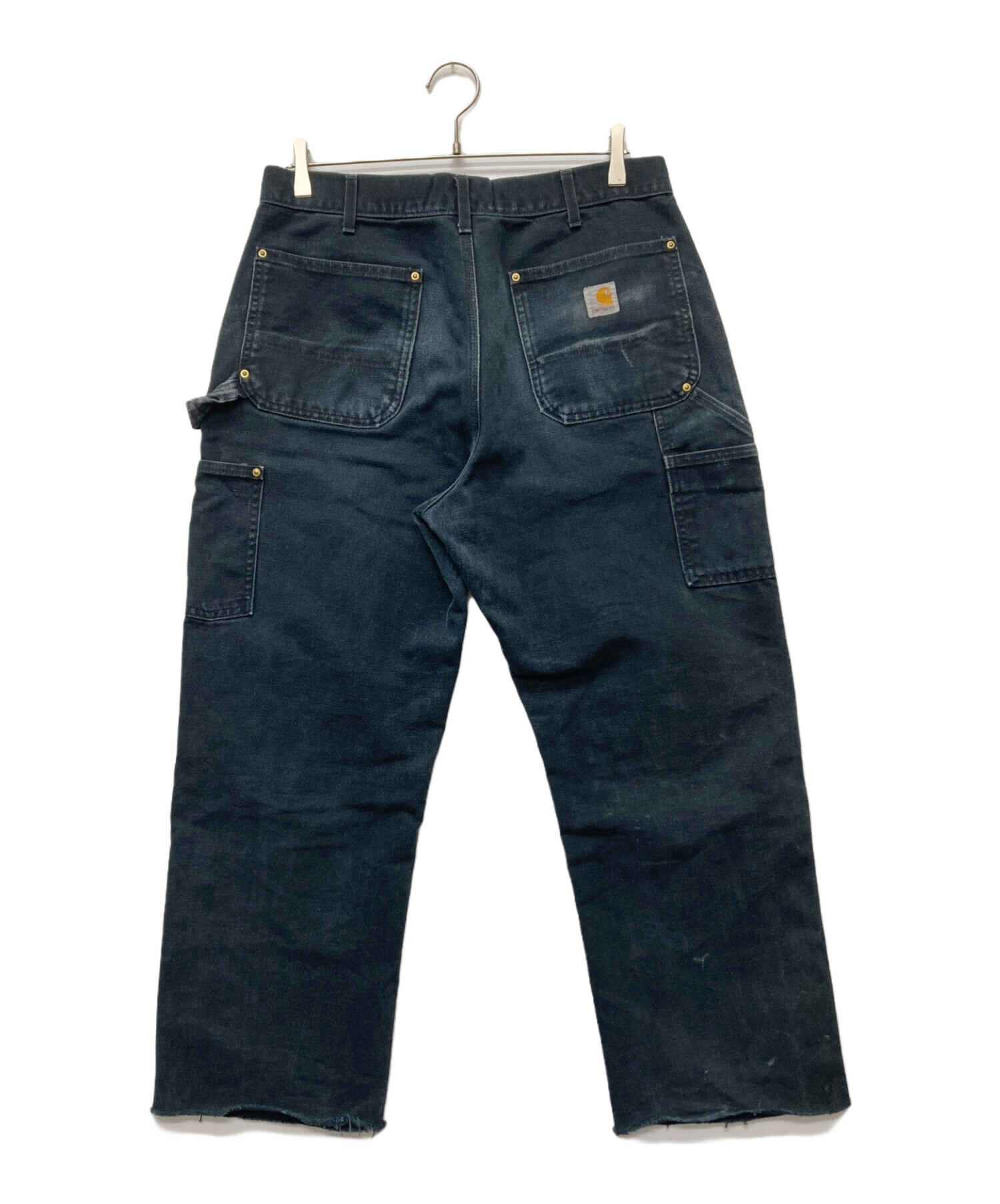 00's カーハート Carhartt ダブルニー パンツ (35x30) 濃茶 コットン