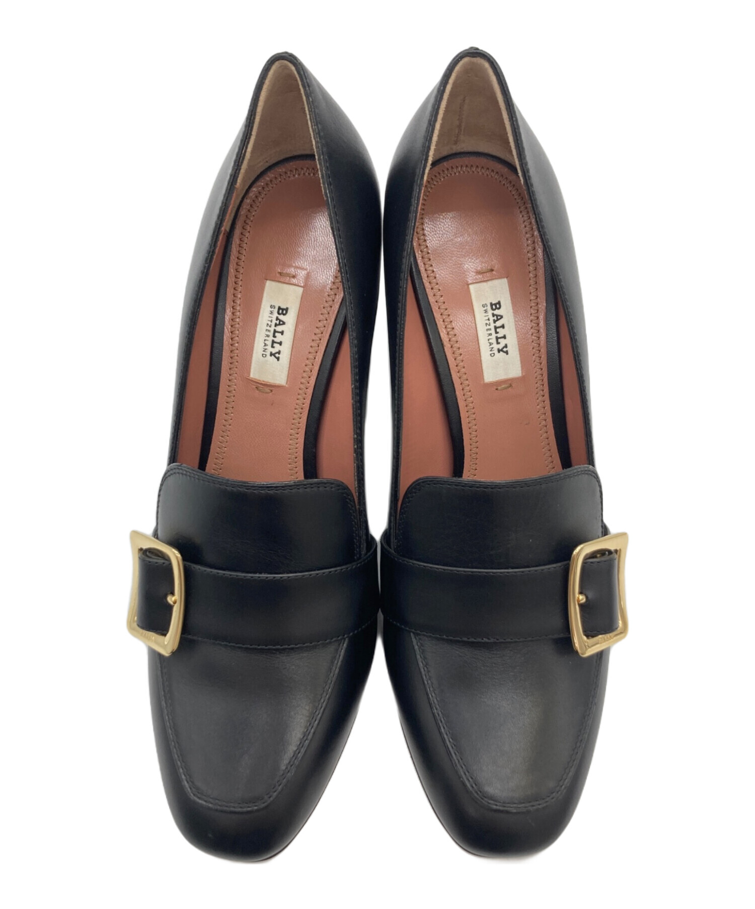 中古・古着通販】BALLY (バリー) JANELLE ヒールローファー ブラック 