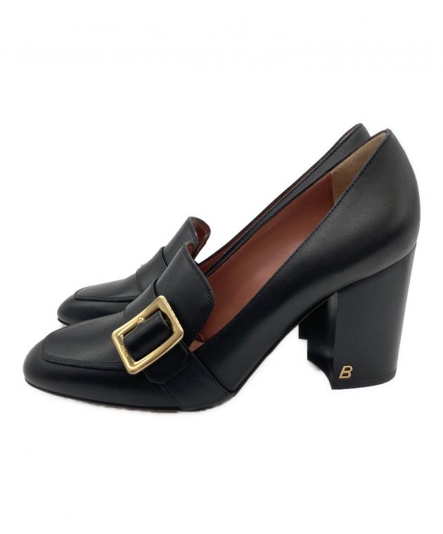 中古・古着通販】BALLY (バリー) JANELLE ヒールローファー ブラック 