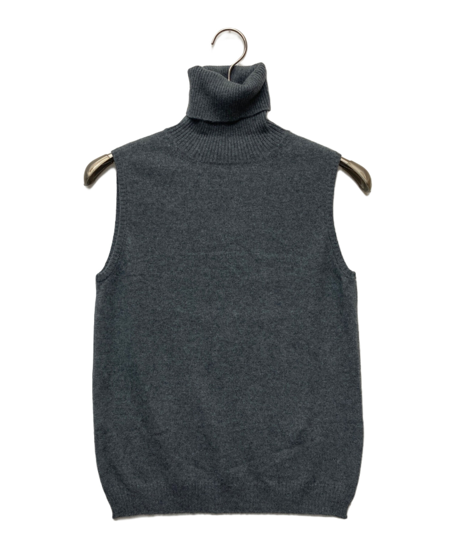 HERMES エルメス HERMES ノースリーブ カシミヤ ニット 国内正規 XS 