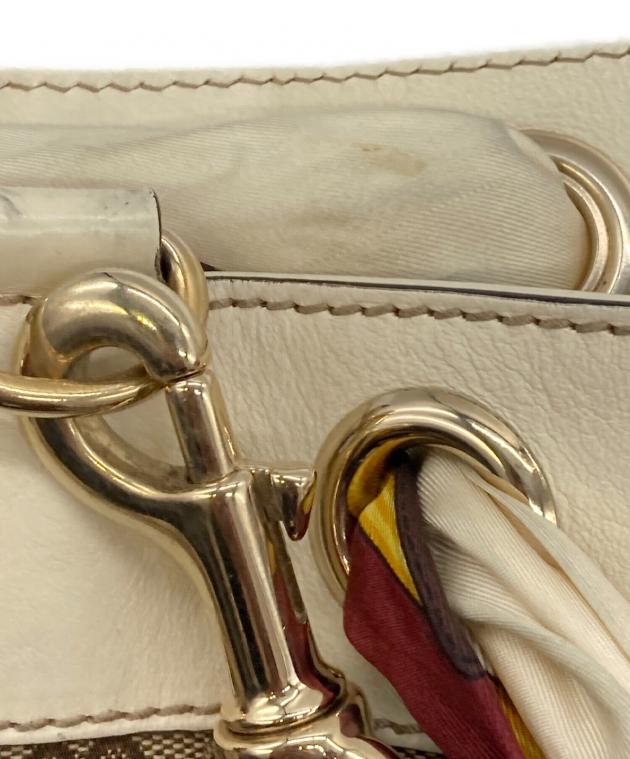 中古・古着通販】GUCCI (グッチ) GGキャンバススカーフ付トートバッグ
