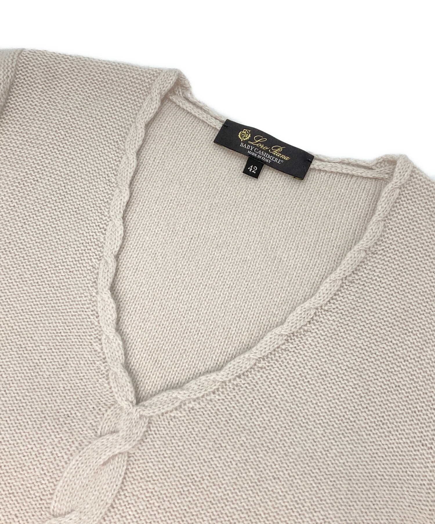 中古・古着通販】LORO PIANA (ロロピアーナ) Vネックカシミヤニット