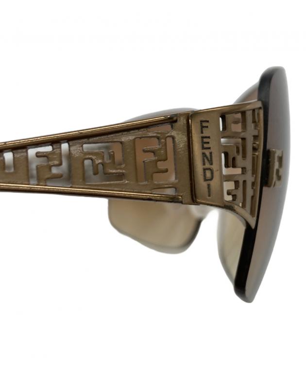 【中古】良品 FENDI フェンディ ズッカ ゴールド サングラス eH07115N FENDI - 【中古】良品 FENDI フェンディ ズッカ ゴールド サングラス
