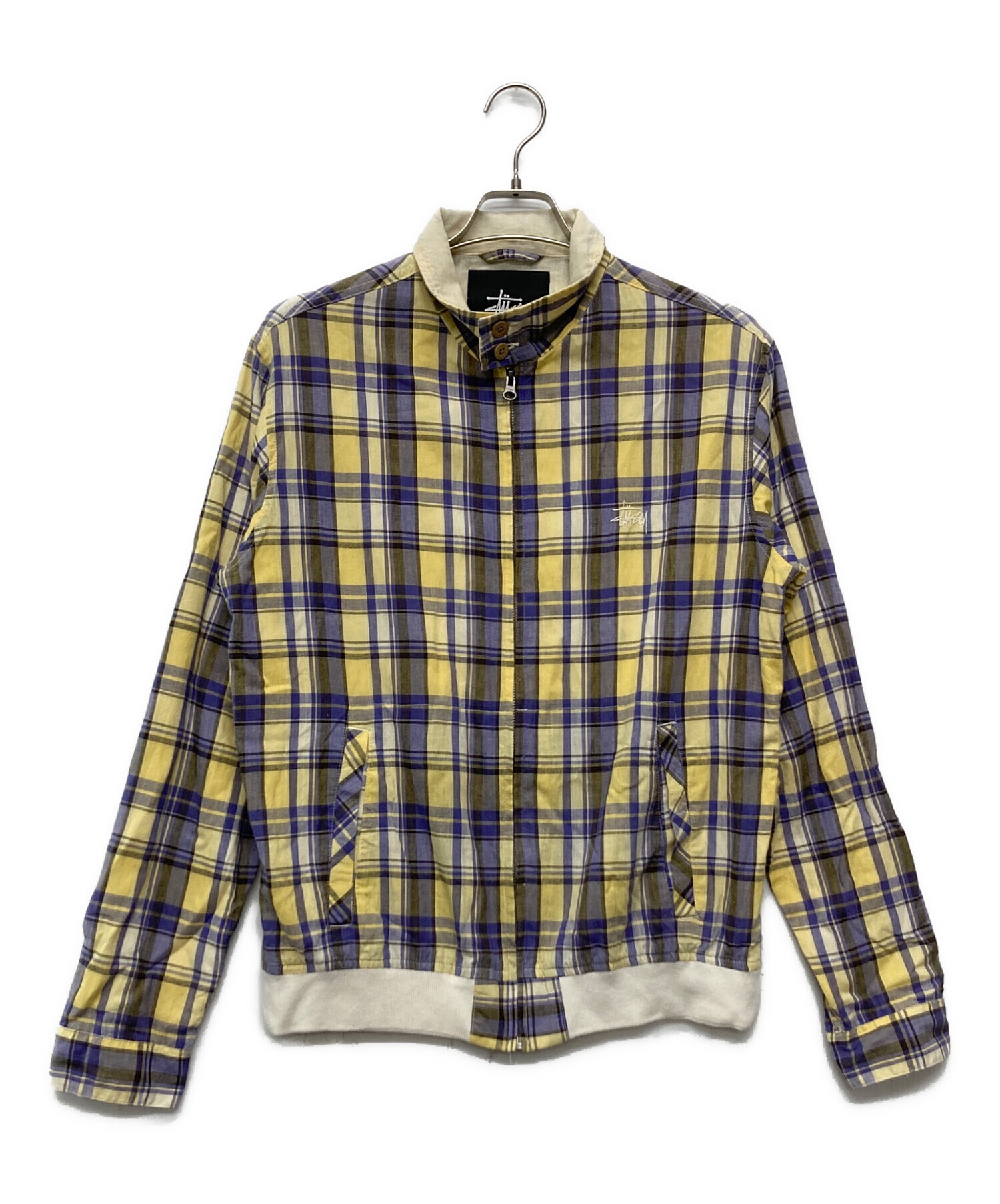 STUSSY ステューシー ジャケット チェック M イエロー 0711 【公式通販】