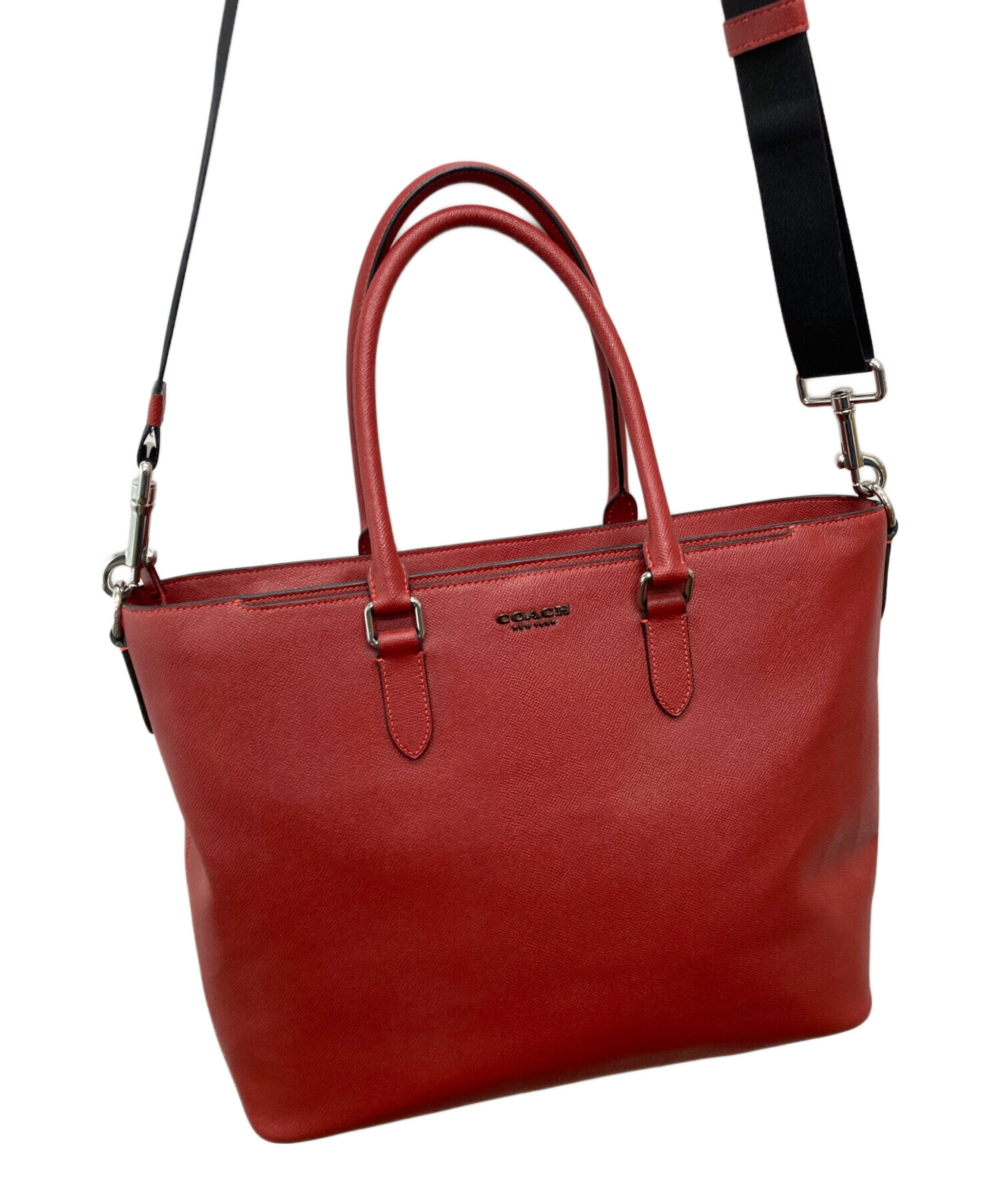 未使用　コーチ/COACH 2wayバッグ　US製赤色 中古・古着通販】COACH (コーチ) 2WAYバッグ レッド｜ブランド・古着