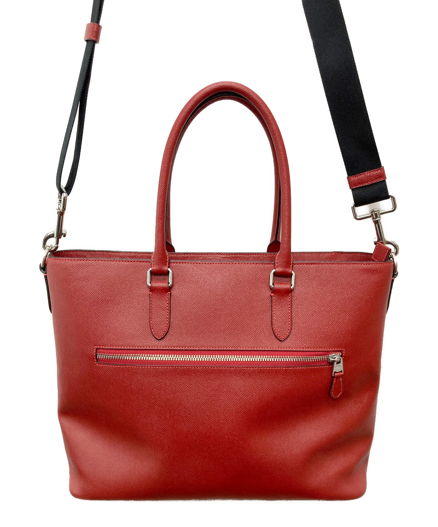 未使用　コーチ/COACH 2wayバッグ　US製赤色 中古・古着通販】COACH (コーチ) 2WAYバッグ レッド｜ブランド・古着