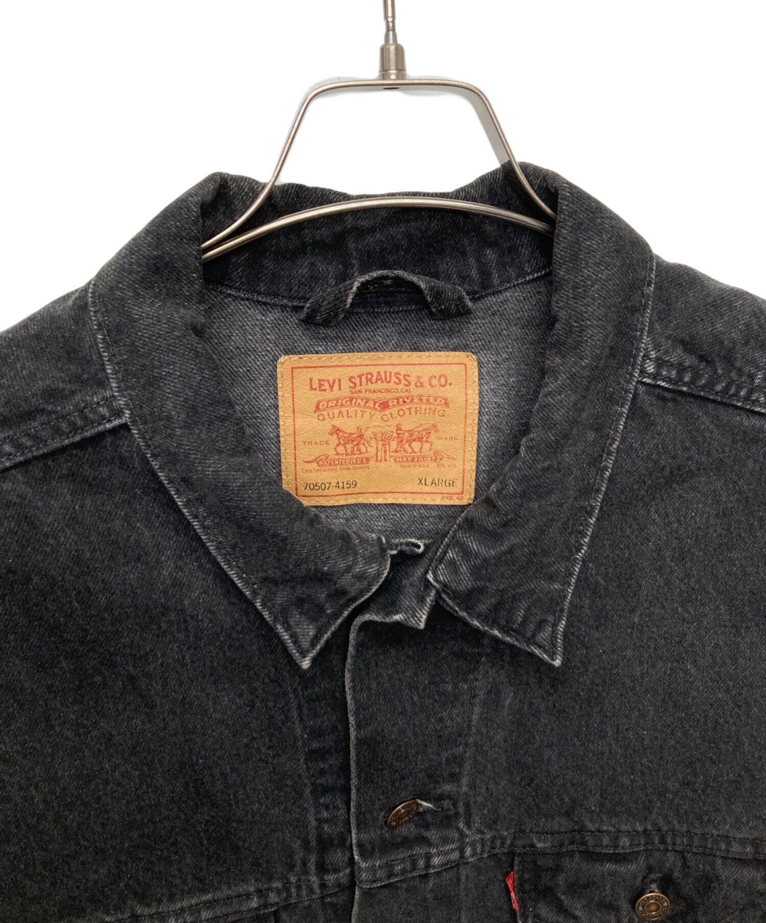 中古・古着通販】LEVI'S (リーバイス) ヴィンテージブラックデニム
