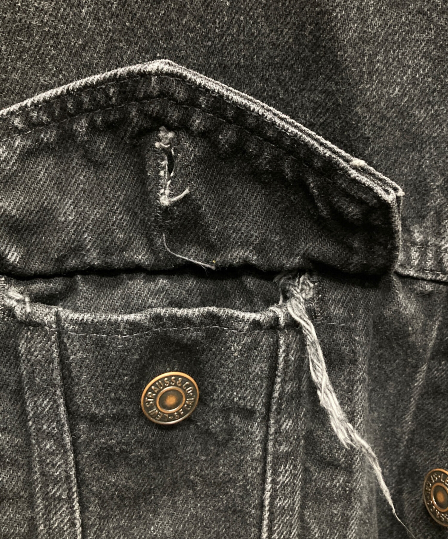 中古・古着通販】LEVI'S (リーバイス) ヴィンテージブラックデニム