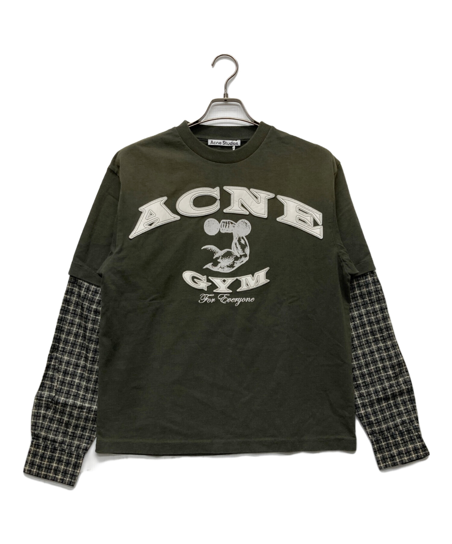 Acne Studios アクネストゥディオズ Tシャツ・カットソー XS 緑 【古着】【中古】 Acne Studios - Acne Studios アクネストゥディオズ Tシャツ