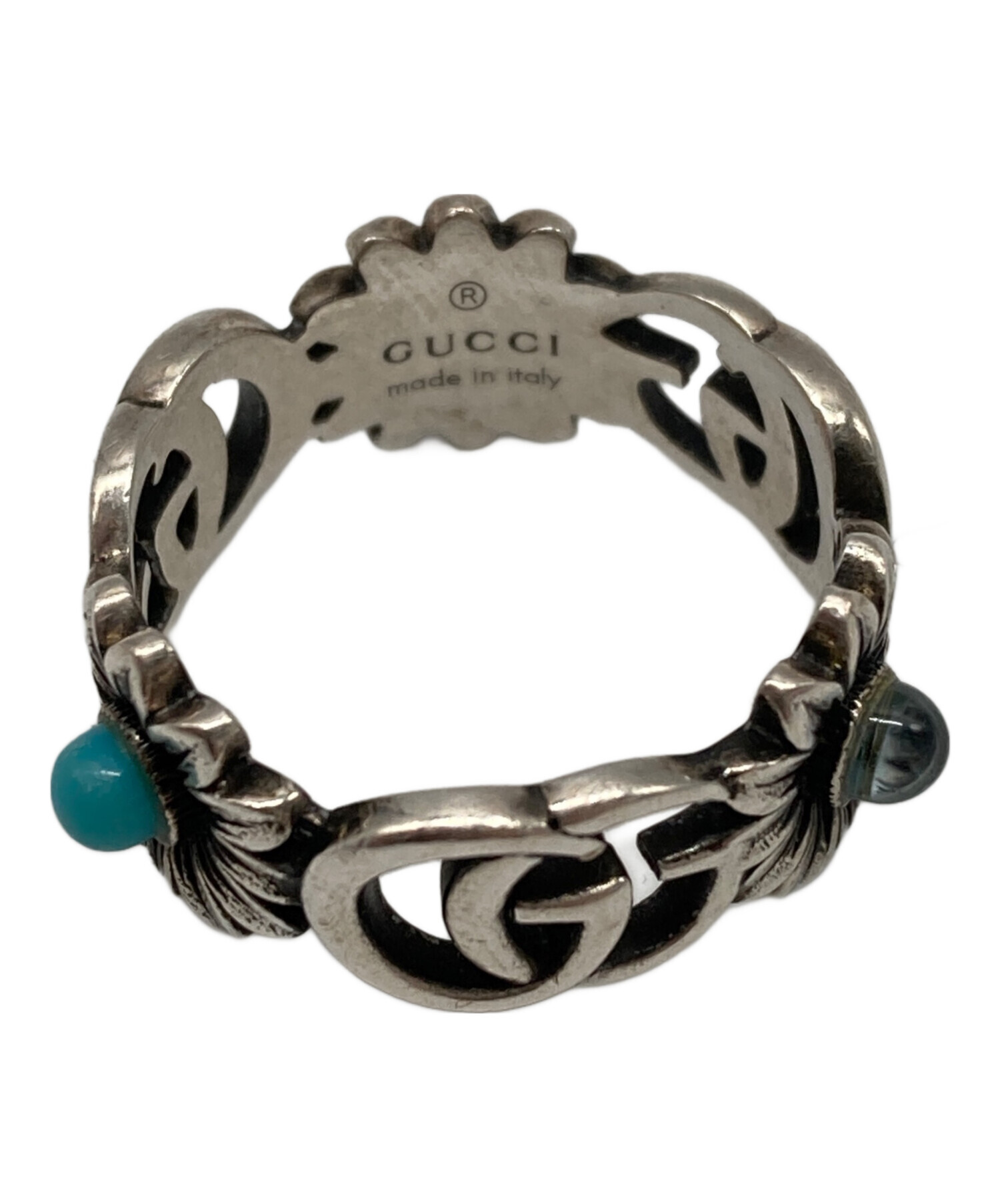 中古・古着通販】GUCCI (グッチ) マザーオブパールリング シルバー