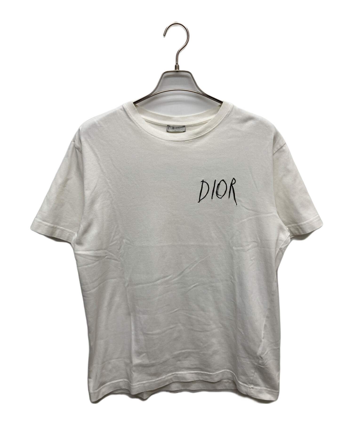 中古・古着通販】DIOR (ディオール) ロゴ刺繍Tシャツ/943J602E0554