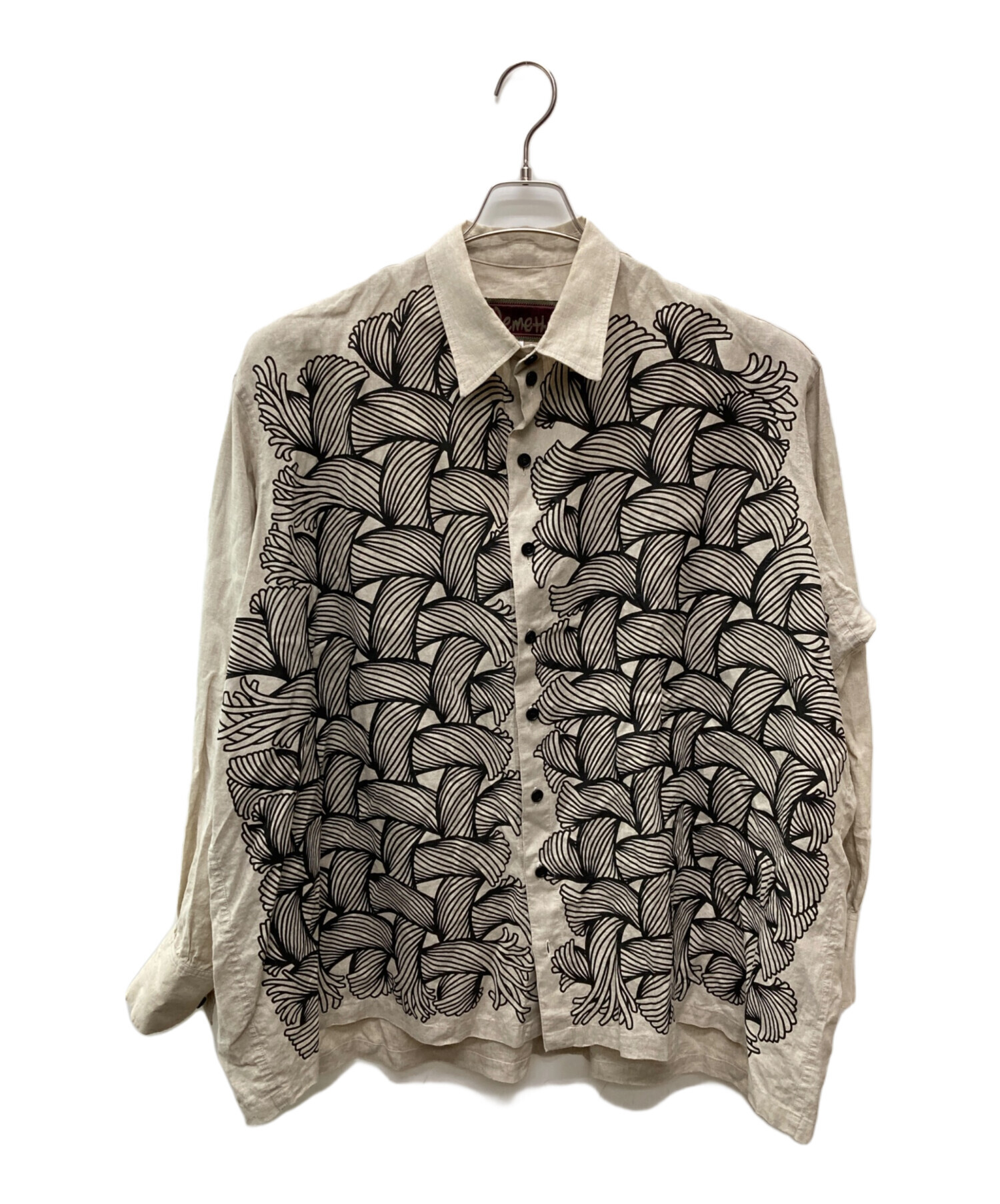 中古・古着通販】Nemeth (ネメス) ロープ柄リネンシャツ ベージュ 中古・古着通販】Nemeth (ネメス) ロープ柄リネンシャツ ベージュ