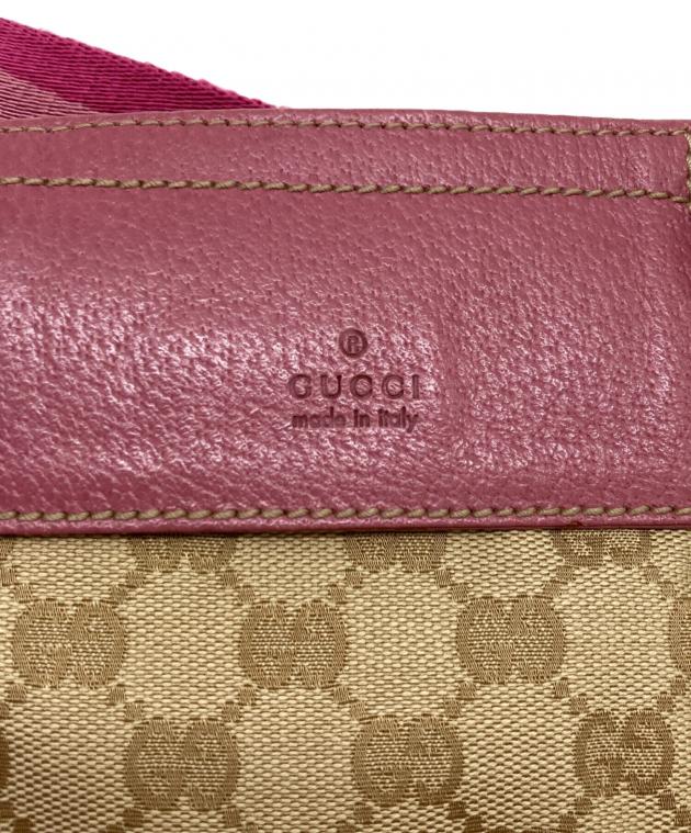 GUCCI レザー ボディバッグ ウエストバッグ ピンク 楽天市場】グッチ GUCCI ヴィンテージロゴ ウエストポーチ ウエスト