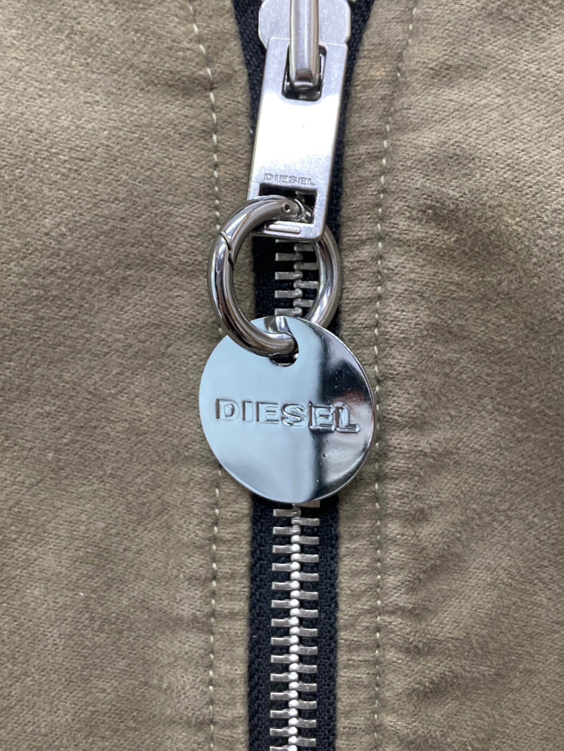 中古・古着通販】DIESEL (ディーゼル) Zip Design Crop Blouson カーキ