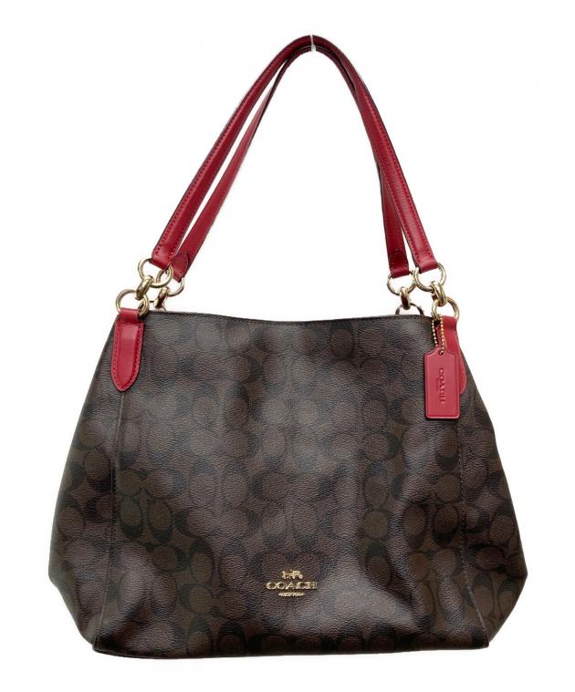 COACH　バッグ　中古 中古・古着通販】COACH (コーチ) 2WAYショルダーバッグ ネイビー
