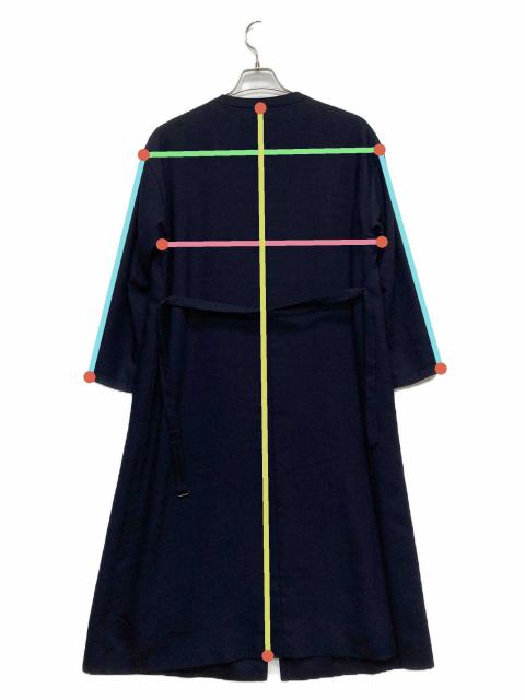 新品未使用 ルルウィルビー リネンノーカラーロングコート ベルト 中古・古着通販】Loulou Willoughby (ルルウィルビー) リネンノー