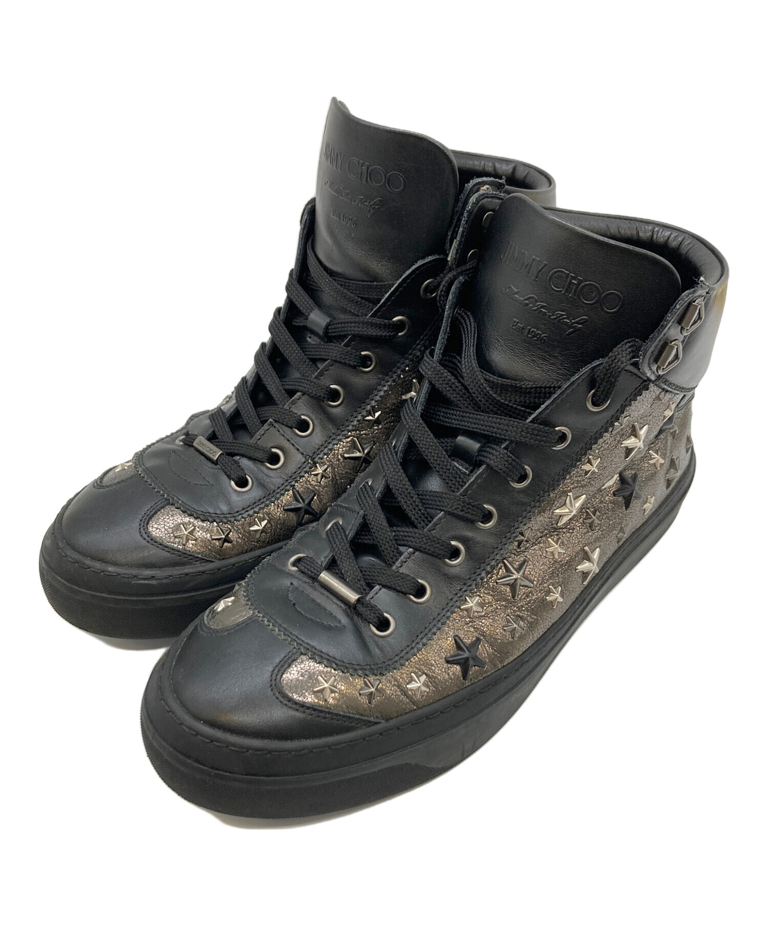 中古・古着通販】JIMMY CHOO (ジミーチュウ) スタッズハイカット