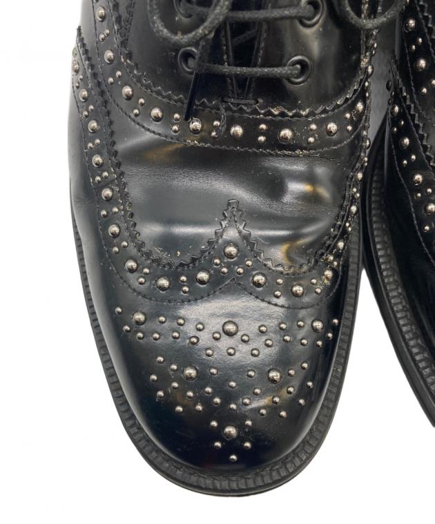 PRADA SPORTS プラダスポーツ ウイングチップ シューズ 8 未使用 中古・古着通販】PRADA (プラダ) スタッズウィングチップシューズ
