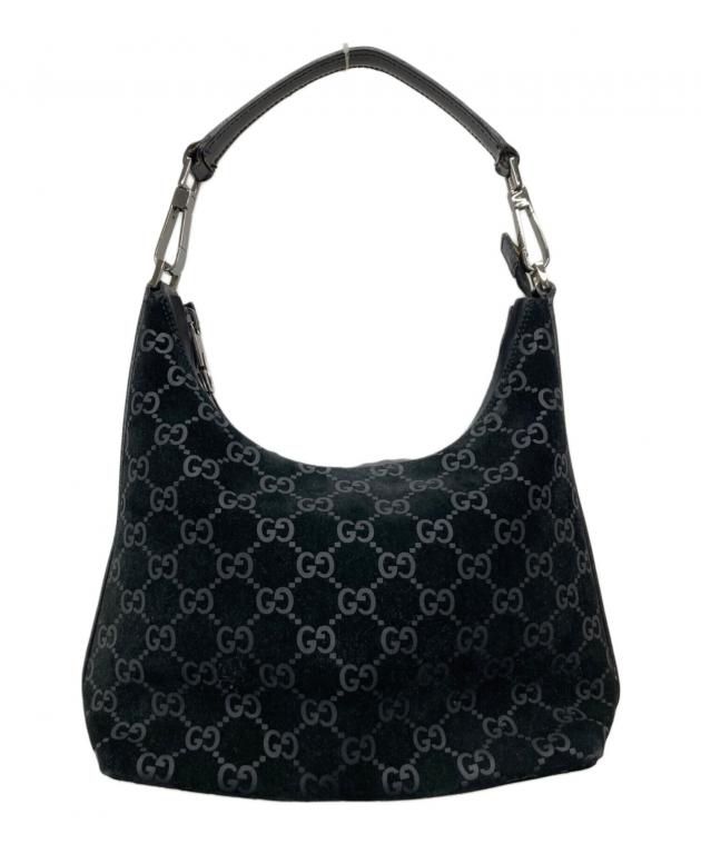 中古・古着通販】GUCCI (グッチ) スウェードGGワンショルダーバッグ 