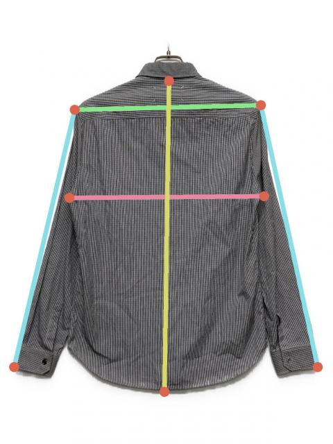 Maison Margiela ギンガムチェックシャツ　フェイクポケット　39 中古・古着通販】Maison Margiela (メゾンマルジェラ) ギンガム