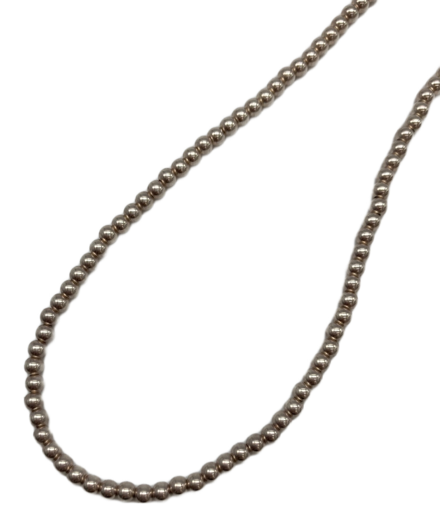 中古・古着通販】HARPO (ハルポ) ROUND BEADS NECKLACE シルバー 