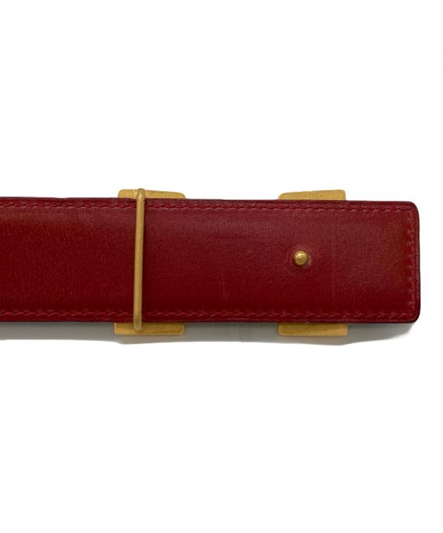 中古・古着通販】HERMES (エルメス) コンスタンスHロゴベルト レッド