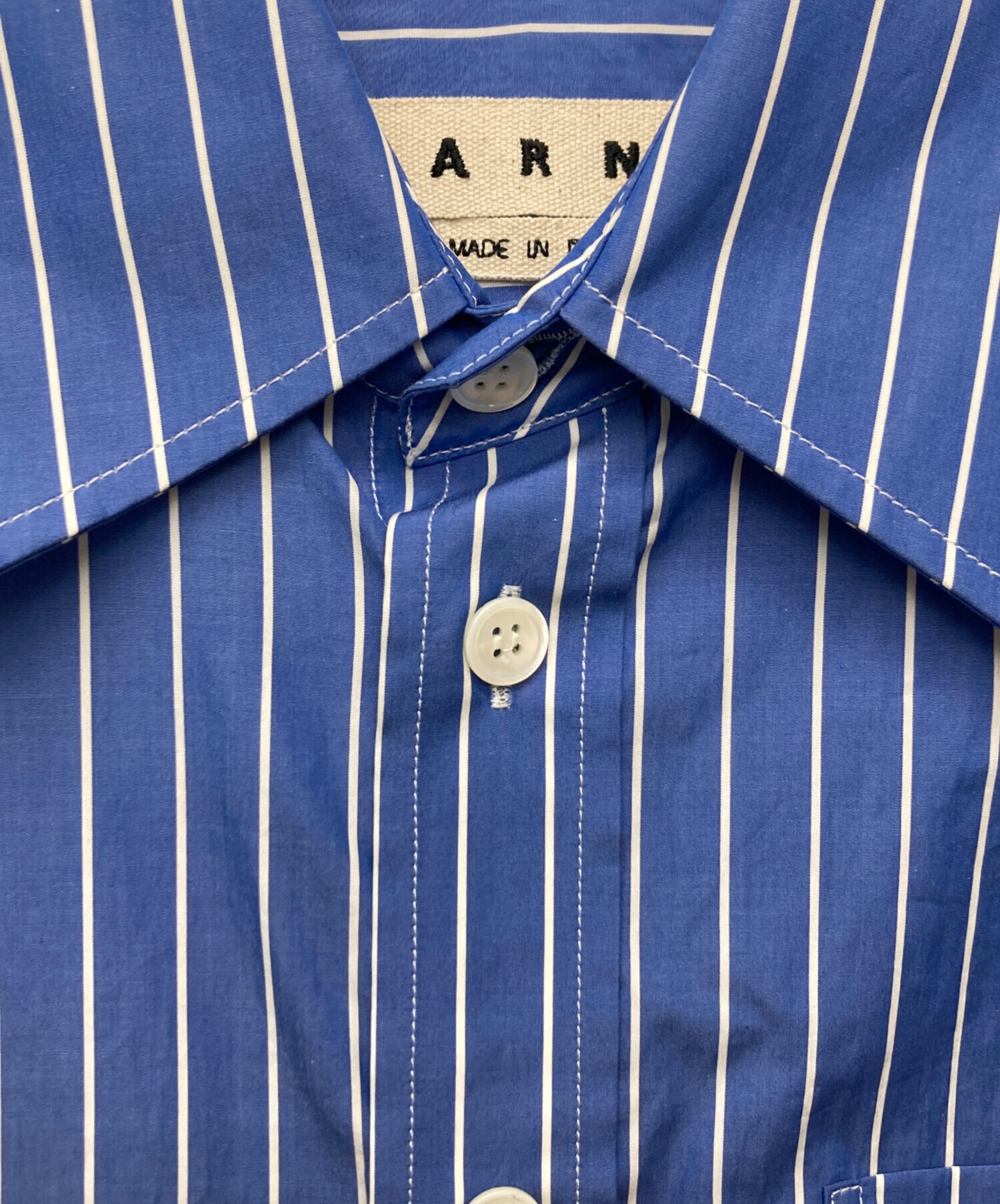 中古・古着通販】MARNI (マルニ) ストライプオーバーシャツ/CUMU0170A0