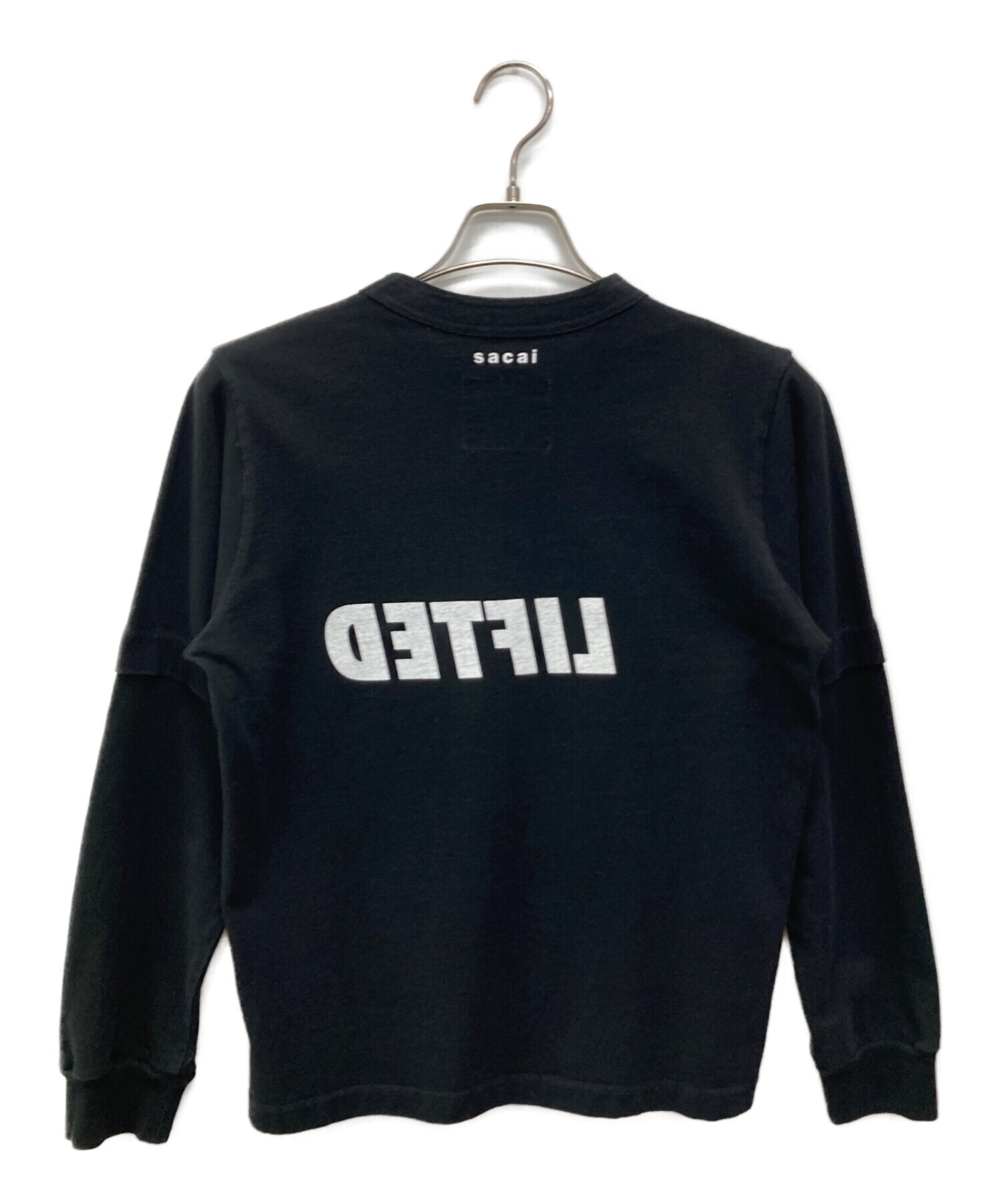 中古・古着通販】sacai (サカイ) I Get LIFTED L/S T-Shirt ブラック 