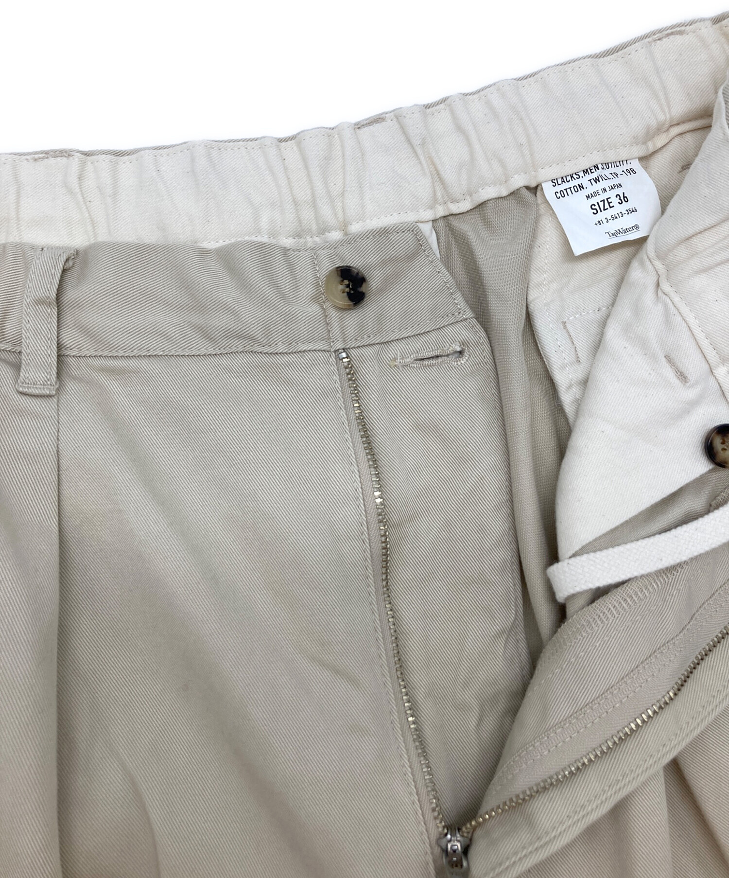 中古・古着通販】TapWater (タップウォーター) Cotton Chino Tuck