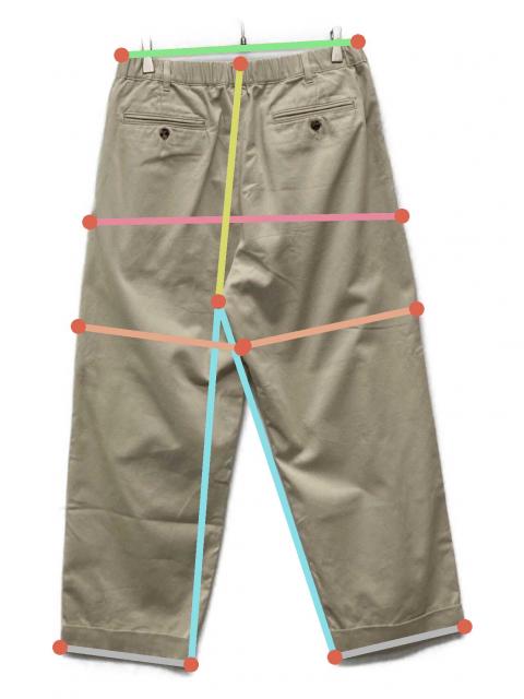 中古・古着通販】TapWater (タップウォーター) Cotton Chino Tuck