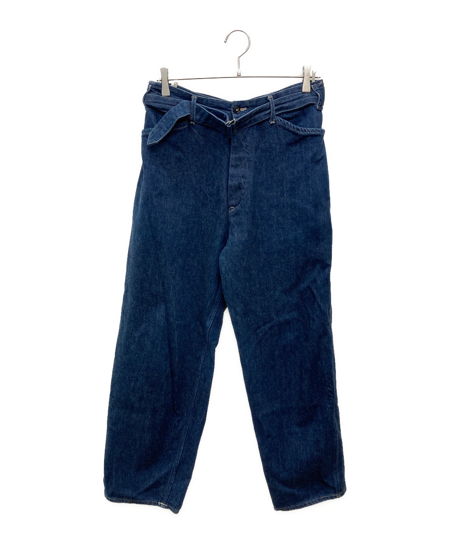 中古・古着通販】COMOLI (コモリ) ベルテッドデニムパンツ/U03-03011