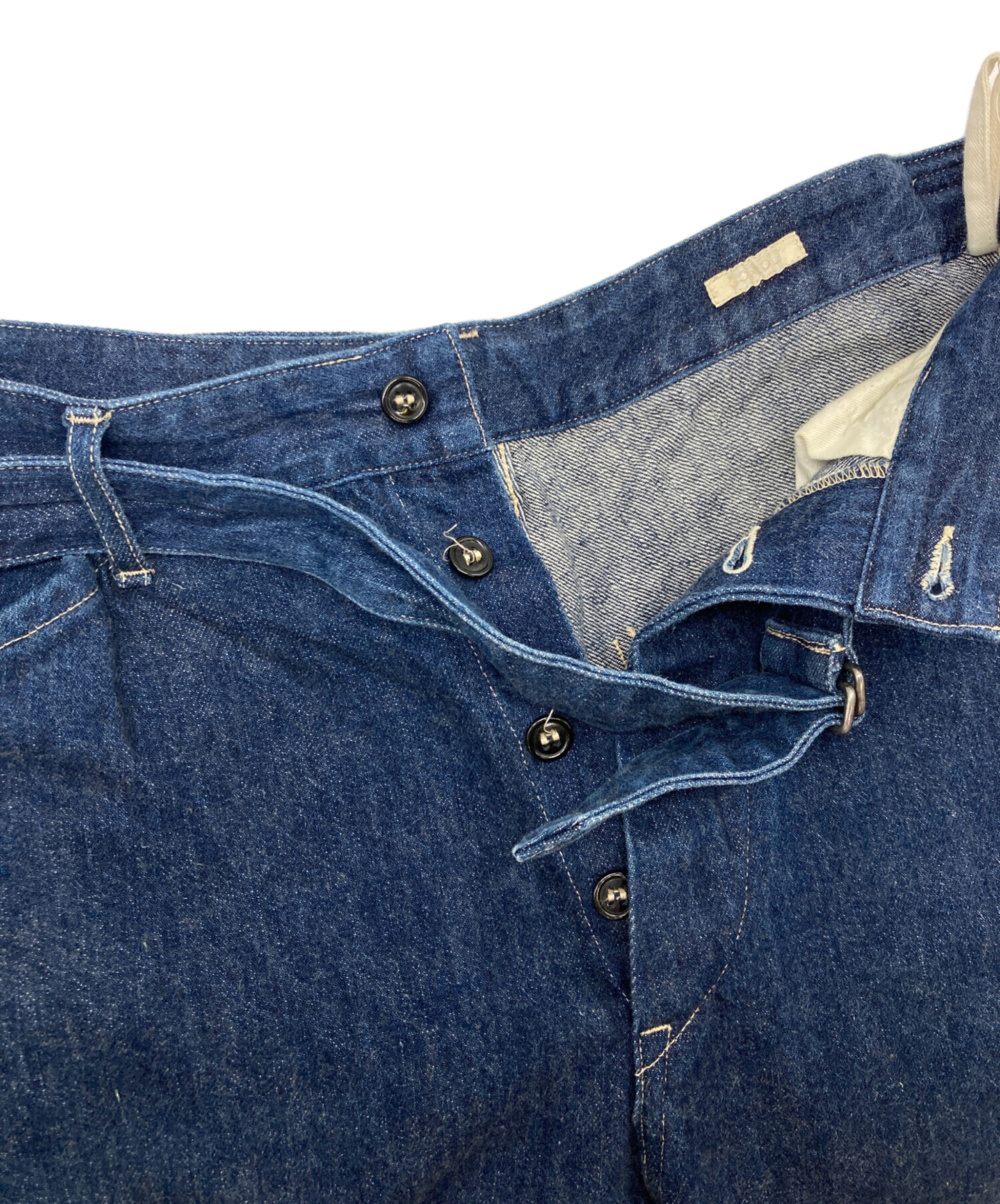 中古・古着通販】COMOLI (コモリ) ベルテッドデニムパンツ/U03-03011