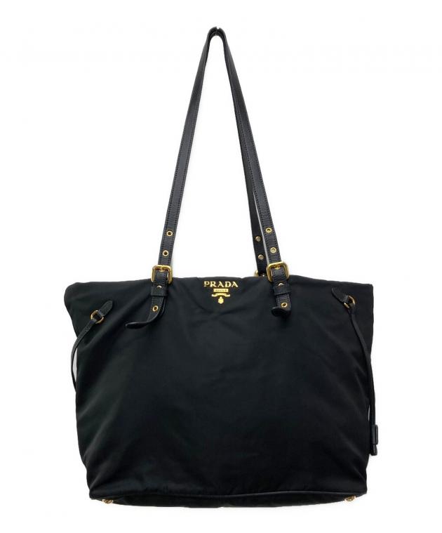 中古・古着通販】PRADA (プラダ) サフィアーノトリム テスート トート