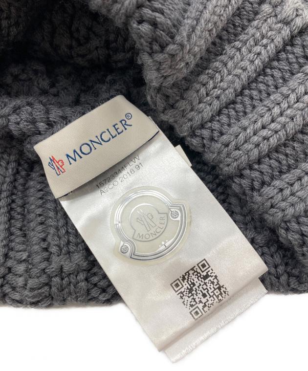 【近年モデル 新品】 MONCLER ニット帽 クリスタル マグリア グレー 中古・古着通販】MONCLER (モンクレール) ニット帽/B2-091-00223-00