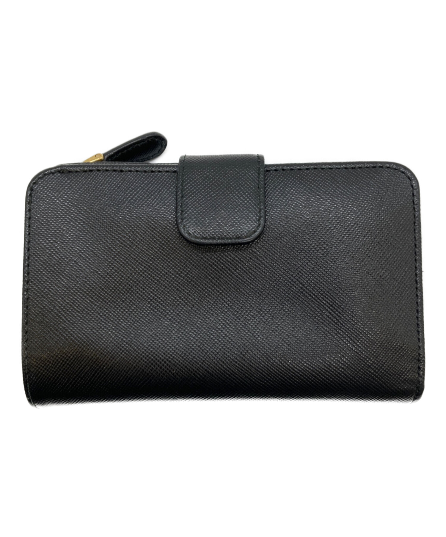 中古・古着通販】PRADA (プラダ) 2つ折り財布 ブラック｜ブランド