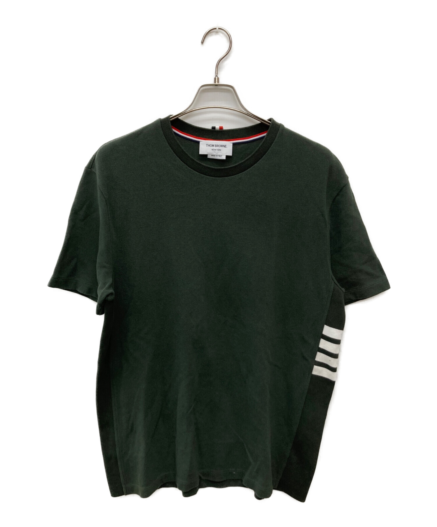 中古・古着通販】Thom Browne (トムブラウン) ラインデザインTシャツ 