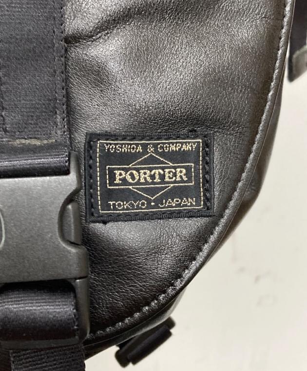 中古・古着通販】PORTER (ポーター) ZOOM レザー メッセンジャーバッグ